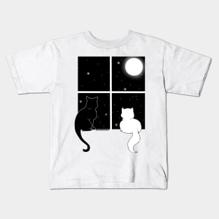 Cats_Yin Yang Kids T-Shirt
